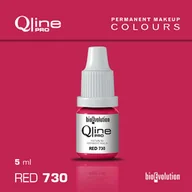 Pozostałe akcesoria kosmetyczne - Pigment do makijażu permanentnego ust Bioevolution Red 730 Qline Pro 5ml - miniaturka - grafika 1