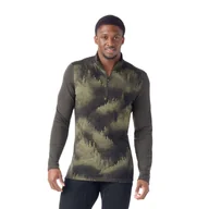 Bluzy narciarskie - Bluza męska Smartwool Classic Thermal Merino Base Layer 1/4 Zip Boxed - miniaturka - grafika 1