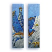 Zakładki do książek - Zakładka kartonowa - Błękitny Dzwonnik - gadżet - miniaturka - grafika 1