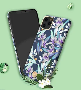 Kingxbar Blossom etui ozdobione oryginalnymi Kryształami Swarovskiego iPhone 11 Pro Max wielokolorowy (Kapok) - Etui i futerały do telefonów - miniaturka - grafika 12