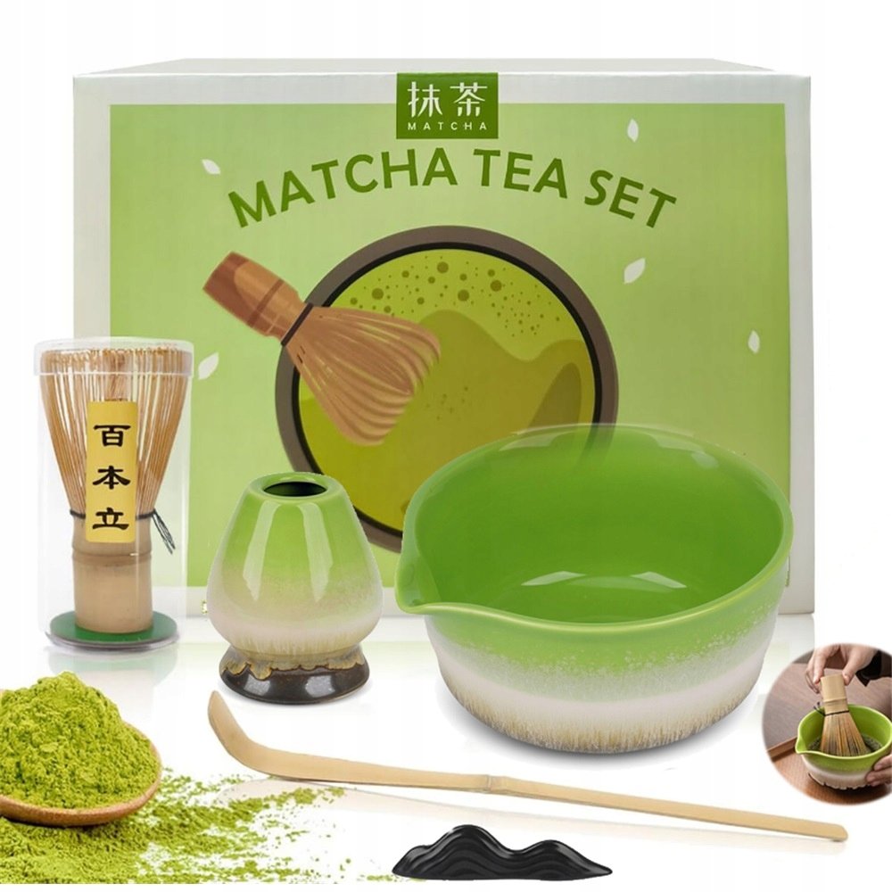 Zestaw Do Herbaty Matcha, Zestaw Mioteł Matcha, Z Trzepaczką Do Matchy 6W1