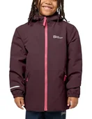 Kurtki i płaszcze dla chłopców - Jack Wolfskin SNOWY DAYS JACKET K, Kurtka outdoorowa Uniseks - dzieci, boysenberry/pink, 92 - miniaturka - grafika 1