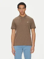 Koszulki męskie - BOSS Polo 50536728 Beżowy Regular Fit - miniaturka - grafika 1