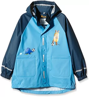 Buty do zabawy dla chłopców mysz i słoń piłka nożna wodoodporny płaszcz przeciwdeszczowy NIEBIESKI 7-8 Years (Manufacturer Size:128) - Kurtki i płaszcze dla chłopców - miniaturka - grafika 1