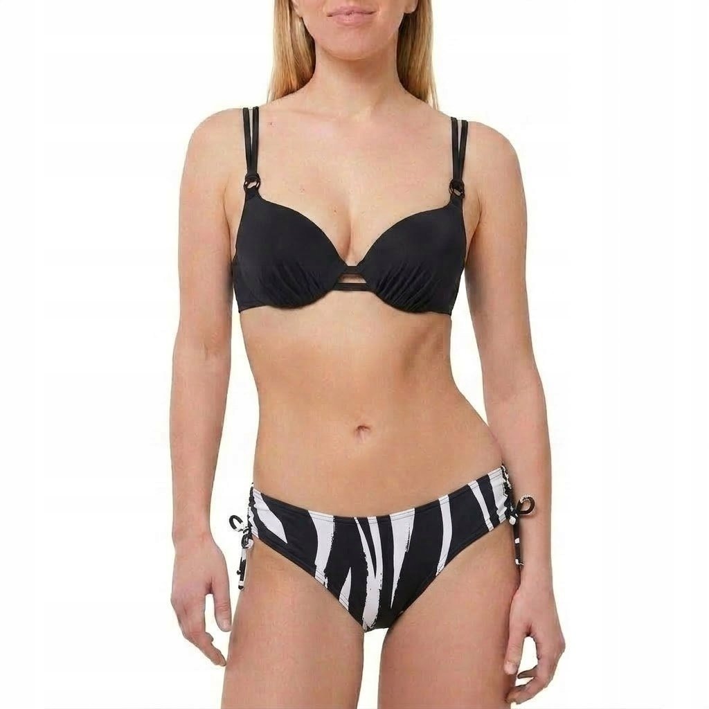 TRIUMPH Strój Kąpielowy Summer M&M WHU Push-Up 36B 70B + MAJTKI 36 KOMPLET