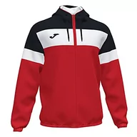 Kurtki męskie - Joma Crew IV męska kurtka przeciwdeszczowa, czerwono-czarna, XL - miniaturka - grafika 1