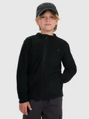 Bluzy dla chłopców - 4F Polar slim ze stójką chłopięcy - czarny 122 (6-7 lat) - miniaturka - grafika 1