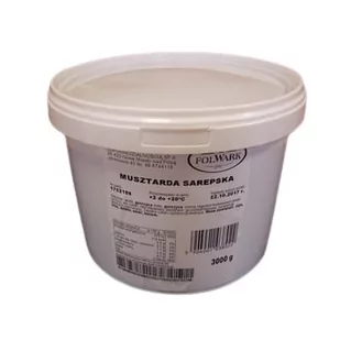 Musztarda Sarepska Pojemnik 3Kg Folwark - Musztardy - miniaturka - grafika 1