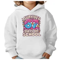 Bluzy dla dziewczynek - BLUZA DZIECIĘCA Z KAPTUREM 67 SIX SEVEN SZKOŁA 134-140 DLA DZIECKA PREZENT - miniaturka - grafika 1