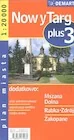 Plan miasta +3 Nowy targ, Mszana Dolna, Rabka- Zdrój, Zakopane 1:20 000 - Książki podróżnicze - miniaturka - grafika 1