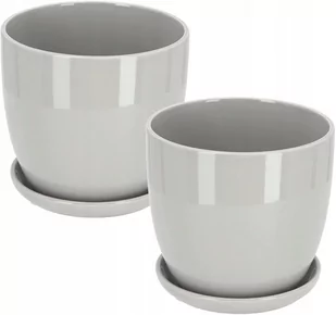 2X Doniczka 13 Donica Osłonka Ceramiczna Podstawka - Donice - miniaturka - grafika 1