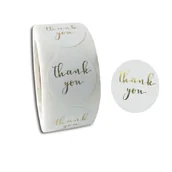 Scrapbooking - Naklejki Ozdobne Okrągłe Thank You 100 Szt. - miniaturka - grafika 1