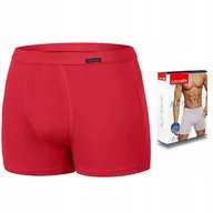 Majtki męskie - BOKSERKI CORNETTE authentic mini CZERWONY r. XXL - miniaturka - grafika 1