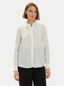 Koszule damskie - Tommy Hilfiger Koszula WW0WW42037 Biały Relaxed Fit - miniaturka - grafika 1