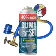 Serwis klimatyzacji - Gaz do klimatyzacji ClimaSet R134a 626 g, z przewodem z manometrem - miniaturka - grafika 1