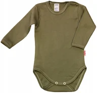 Body dla niemowląt - Body długi rękaw 100% Bawełna KHAKI Oliwka r 68 KLEKLE - miniaturka - grafika 1