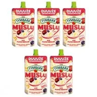 Desery dla dzieci - Tymbark Musly Płatki owsiane - ryż - wiśnia - aronia zestaw 5 x 170 g - miniaturka - grafika 1