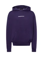 Bluzy męskie - PEGADOR Bluza męska z kapturem - Dubose Mężczyźni Bawełna lila wzorzysty, S - miniaturka - grafika 1