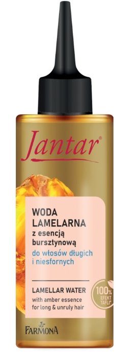 Jantar Woda lamelarna z esencją bursztynową do włosów długich i niesfornych