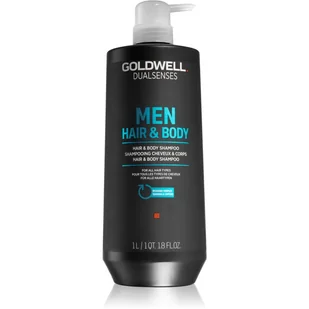Goldwell Złota Well dualsenses Men Hair & Body Shampoo 1000 ML oczyszczania orzeźwiającym do włosów i ciała 4021609026556 - Szampony dla mężczyzn - miniaturka - grafika 1