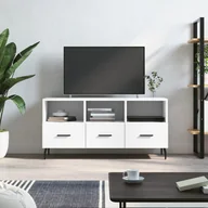 Szafki RTV - vidaXL Szafka pod TV, biała, 102x36x50 cm, materiał drewnopochodny - miniaturka - grafika 1