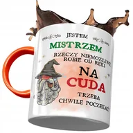 Kubki - Kubek Pomarańczowy dla Mistrza Jestem Mistrzem z Nadrukiem ze Zdjęciem + Opakowanie na prezent (wzór 02) - miniaturka - grafika 1