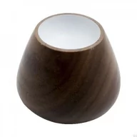 Klamki - Gałka meblowa Flower Bud-34 Drewniana orzech włoski Biała - miniaturka - grafika 1