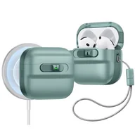 Akcesoria do słuchawek - Etui na słuchawki ESR Pulse HaloLock MagSafe do Apple Airpods 4 Zielony - miniaturka - grafika 1