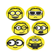 Tenis ziemny - Znaczniki, Kółka Do Tenisa Wilson Minions Marker Spots 6 szt - miniaturka - grafika 1