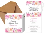 Kartki okolicznościowe i zaproszenia - Zaproszenia personalizowane na I Komunię Świętą - 6 szt. - miniaturka - grafika 1