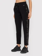 Spodnie sportowe damskie - Guess Spodnie dresowe Dalida W1BB16 K7UW2 Czarny Regular Fit - miniaturka - grafika 1