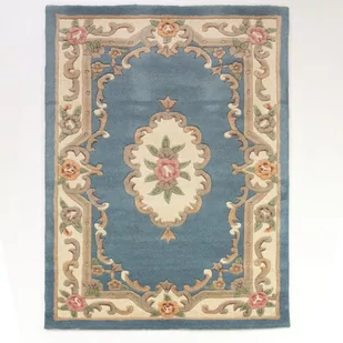 Niebieski wełniany dywan Flair Rugs Aubusson, 120x180 cm - Dywany - miniaturka - grafika 1