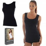 Koszulki i topy damskie - BRUBECK TA10170 koszulka damska bezrękawnik - XL - miniaturka - grafika 1