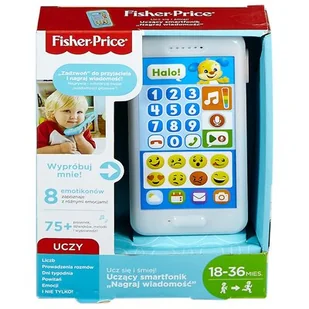 Fisher Price Uczący Smartfonik Szczeniaczka Nagraj wiadomość FPR18 - Zabawki interaktywne dla dzieci - miniaturka - grafika 1