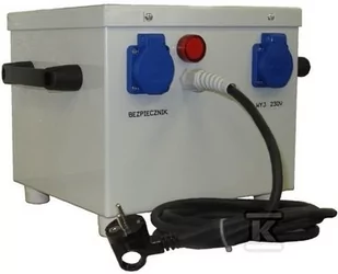 Transformator jednofazowy PFM3201 230/230V IP44 separacyjny lub bezpieczeństwa obudowany przenośny - Zasilacze i transformatory - miniaturka - grafika 1