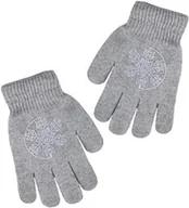 Rękawiczki dla dzieci - Zimowe rękawiczki dziecięce śnieżka Noviti RZ023-G-01 Szare - miniaturka - grafika 1