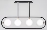 Lampy sufitowe - Alfa Saran lampa wisząca 4-punktowa czarna/złota 63111 63111 - miniaturka - grafika 1