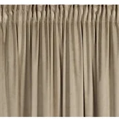 Zasłony - Zasłona EUROFIRANY Carli 140 x 250 cm Ciemnobeżowy - miniaturka - grafika 1