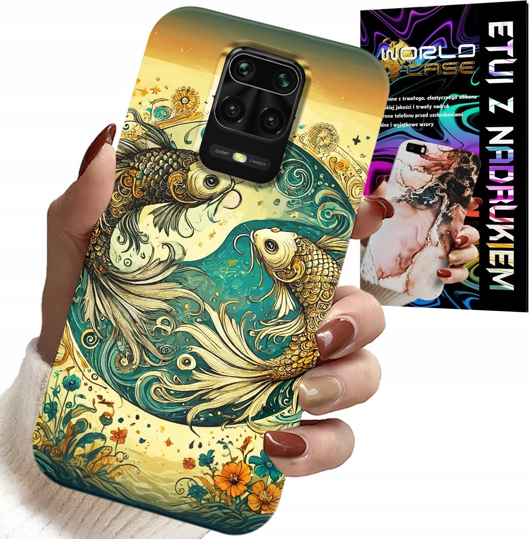 ETUI DO XIAOMI NOTE 9 PRO / 9S - ZNAK ZODIAKU, RYBA ASTRONOMIA + FOLIA