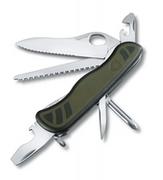 Victorinox Scyzoryk Swiss Soldiers Knife 08 111mm zielono-czarny) (0.8461.MWCH)