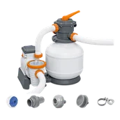 Akcesoria do basenów - Bestway 58499 flowclear Sand filter Split 7.571 L/H, 220  240 V ~/HZ, 280 W, TÜV/CE H, multicolor - miniaturka - grafika 1