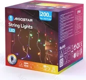 Oświetlenie świąteczne - Lampki choinkowe Aigostar Niskonapięciowe lampki choinkowe sople 200led przepływ multikolor10m Niskonapięciowa płaska taśma świetlna sople przepływ, RGBY, 10m - miniaturka - grafika 1