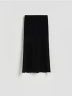 Spódnice - Reserved - Koronkowa spódnica maxi - czarny - miniaturka - grafika 1