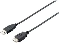 Kable USB - Kabel USB Diverse USB-A - USB-A 3 m Czarny - miniaturka - grafika 1
