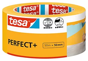 Taśma malarska Perfect Plus 50 mm x 50 m Tesa - Folie i taśmy malarskie - miniaturka - grafika 1