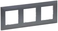 Klawisze i ramki - Legrand Niloe Step ramka potrójna 3x kolor stal szczotkowana 863993 863993 - miniaturka - grafika 1