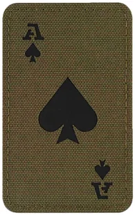 Naszywka M-Tac Ace Of Spades Laser Cut - Ranger Green/Black (51109232) - Odzież taktyczna i umundurowanie - miniaturka - grafika 1