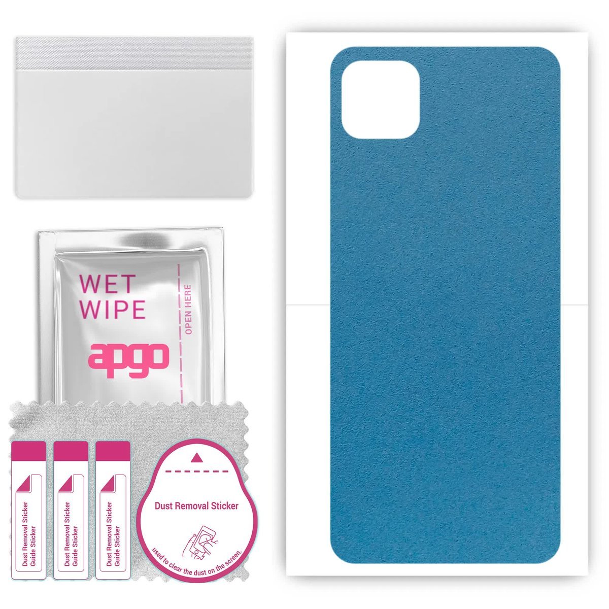 Folia naklejka skórka strukturalna na TYŁ Zamsz do Samsung Galaxy Buddy - Zamsz Niebieski - apgo SKINS