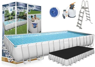 Bestway Basen Stelażowy 31FT 956x488x132cm POWERSteel Pompa Piaskowa 56623 - Baseny ogrodowe - miniaturka - grafika 2
