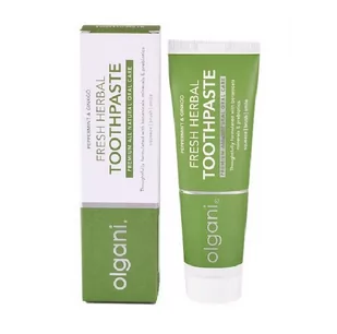 Olgani, Fresh Herbal Toothpaste, Mięta Pieprzowa I Ginko Pasta Odświeżająca Do Zębów, 75ml - Pasty do zębów - miniaturka - grafika 1